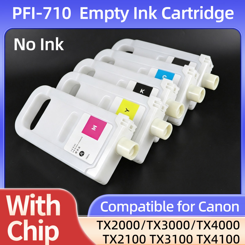 Solvent Printer Ink - خرطوشة حبر فارغة PFI-710 متوافقة مع