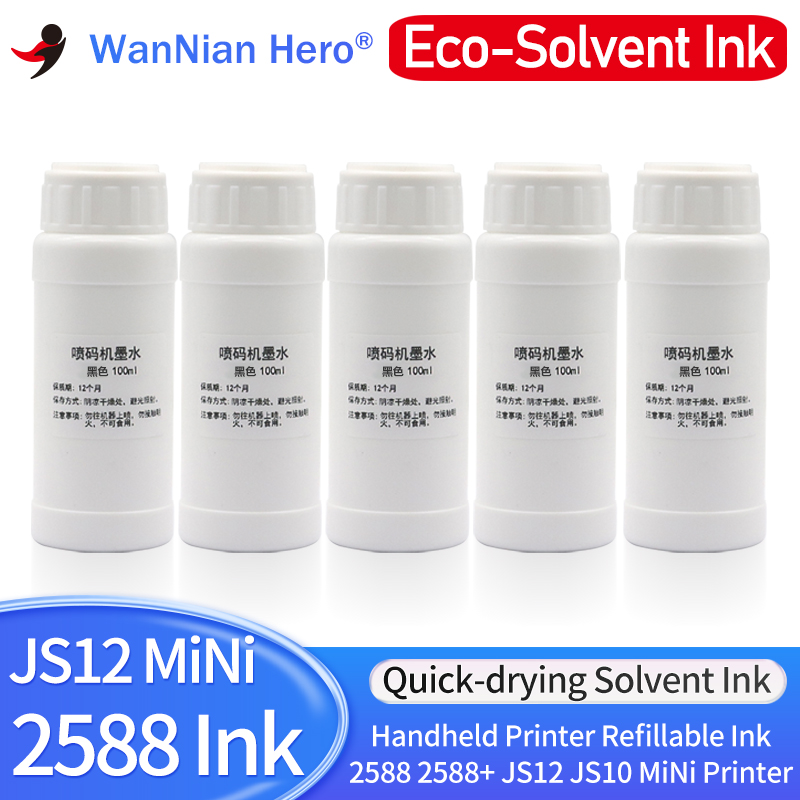حبر قابل لإعادة الملء سريع الج - مراجعة Solvent Printer Ink وسعره