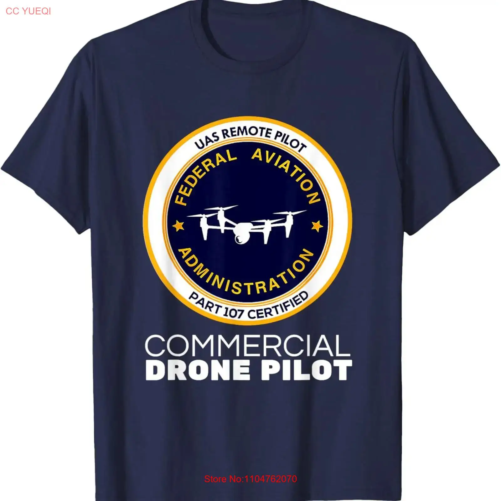 تي شيرت FAA Commercial Drone P - مراجعة Commercial Printing And Graphics وسعره