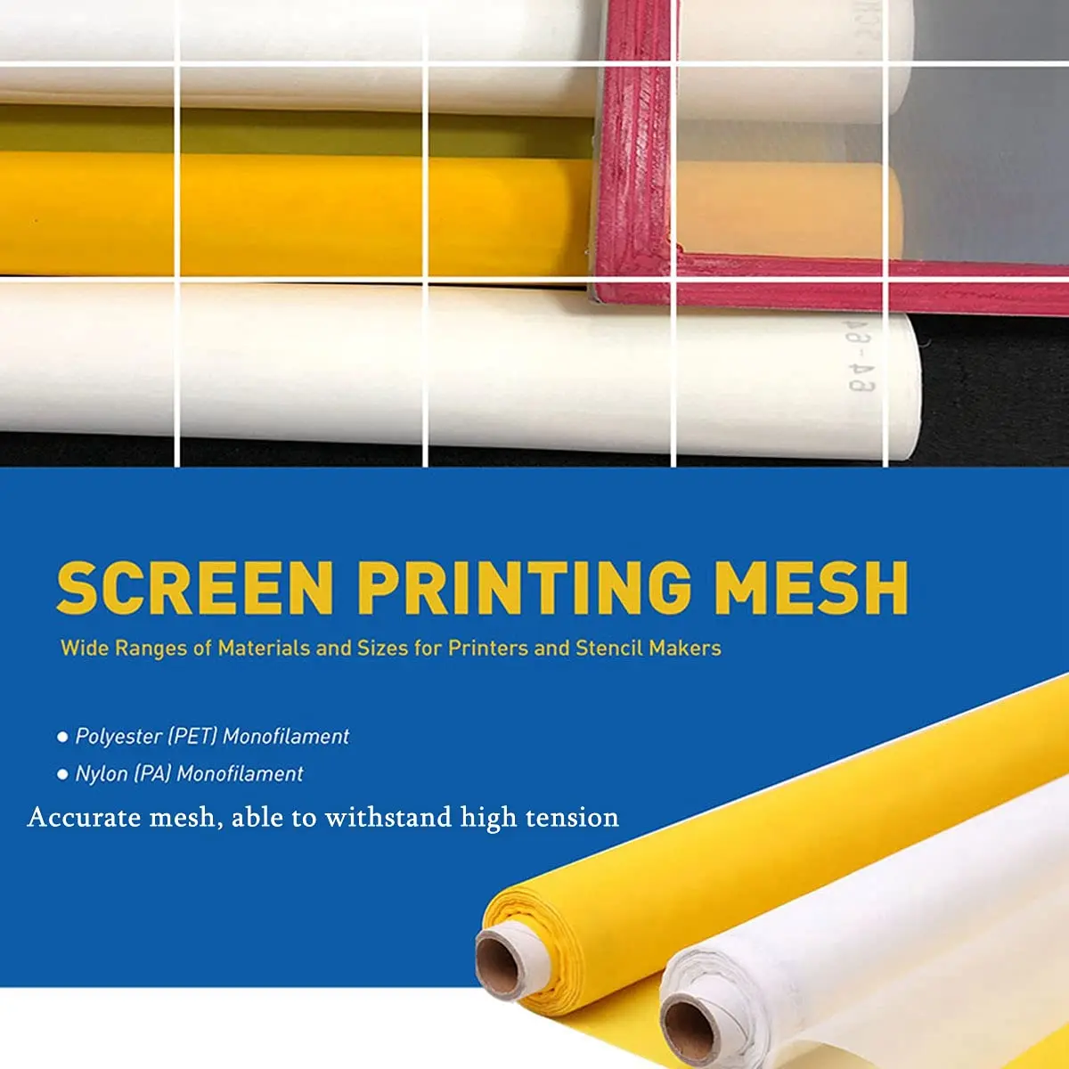 شبكة طباعة حريرية بيضاء بطول 3 - مراجعة Commercial Printing Supplies Usa وسعره